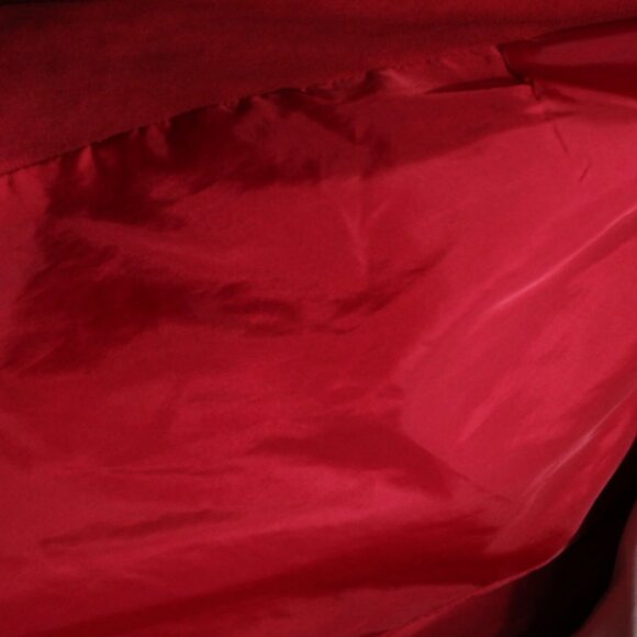 Northern Reflections SZ L Button Up Women's Red Faux Suede Lined Jacket - Picture 7 of 9